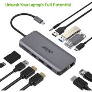 Acer-HP-DSCAB-009-notebook-dock-poortreplicator-Bedraad-USB-3-2-Gen-1-3-1-Gen-1-Type-C-Zilver