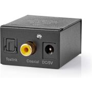 Nedis Digitale Audioconverter | 1-weg | Input: 1x Digital RCA / 1x TosLink | Output: 1x (2x RCA) / 1x 3,5m