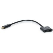 Equip-133469-audio-kabel-0-15-m-USB-C-2-x-3-5mm-Zwart