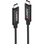 Lindy 43308 10Gbps 100W Alt-DP 5.00m Zwart USB-C Kabel