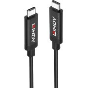 Lindy 43308 USB-kabel 5 m USB 3.2 Gen 2 (3.1 Gen 2) USB C Zwart