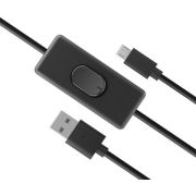 Akasa AK-CBUB58-15BK USB-kabel 1,5 m USB 2.0 USB A Micro-USB B Zwart