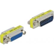 DeLOCK 65111 tussenstuk voor kabels D-Sub 26pin Zilver