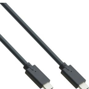 InLine 35701A USB-kabel 1 m USB 3.2 Gen 2 (3.1 Gen 2) USB C Zwart