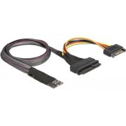 Delock 62984 M.2 Key M naar U.2 SFF-8639 NVMe-adapter met 50cm kabel