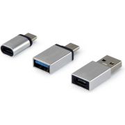 Equip-133475-tussenstuk-voor-kabels-USB-C-USB-C-USB-A-USB-A-Micro-USB-USB-C-Zilver