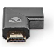 Nedis HDMI©-Adapter | HDMI Male / HDMI© Connector | HDMI Female / HDMI© Output | Verguld | Rechts Ge