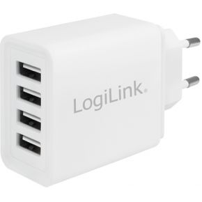 LogiLink PA0211W oplader voor mobiele apparatuur Wit Binnen