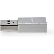 Nedis-USB-Adapter-USB-3-2-Gen-1-USB-A-Male-USB-Type-C-copy-Female-Vernikkeld-Recht-Metaal-Zwar