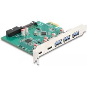 DeLOCK 90109 interfacekaart/-adapter Intern SATA, USB 3.2 Gen 1 (3.1 Gen 1), USB Type-C