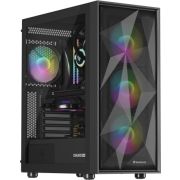 GENESIS NPC-2172 Diaxid 605 ARGB Midi Tower Zwart Behuizing