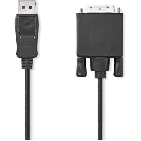 DisplayPort-Kabel | DisplayPort Male | DVI-D 24+1-Pins Male | 1080p | Vernikkeld | 2.00 m | Rond | P