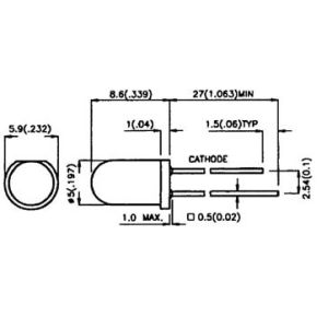 Kingbright Knipperled 5Mm Rood Diffuus L 56Bid kingbright kopen in de aanbieding