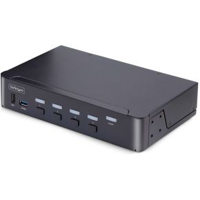 StarTech.com 4-Port DisplayPort KVM Switch, 8K 60Hz / 4K 144Hz, Single Display, DP 1.4, 2x USB 3.0 P