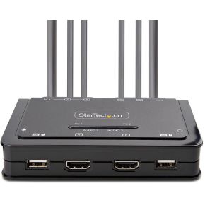 StarTech.com C2-DH46-UA2-CBL-KVM KVM-switch Zwart