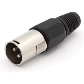 Mannelijke 3P Xlr Plug Vernikkeld Zwart 4 St huismerk kopen in de aanbieding