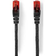 Nedis CAT6 Netwerkkabel RJ45 Male - Male U/UTP 75.0 m Buitenshuis Rond Zwart