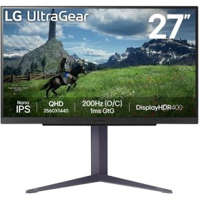 LG Ultragear 27GS85Q-B 27 Quad HD IPS 200Hz Gaming Monitor