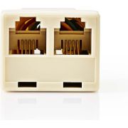 Nedis Telecom-Wandcontactdoos | Type Aansluiting: RJ11 | RJ11 Female | 2x RJ11 (4/6) Female | Splitter | A