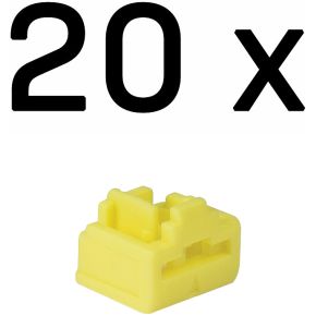 Lindy 47901 poortblokker RJ-45 Geel Acrylonitrielbutadieenstyreen (ABS) 20 stuk(s)