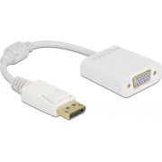 DeLOCK 61007 video kabel adapter 0,15 m DisplayPort VGA (D-Sub) Wit