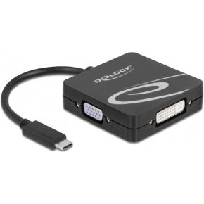 DeLOCK 63129 USB grafische adapter 3840 x 2160 Pixels Zwart