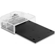 DeLOCK 63205 basisstation voor opslagstations USB 3.2 Gen 1 (3.1 Gen 1) Type-C Zwart, Transparant