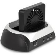 DeLOCK 64280 basisstation voor opslagstations USB 3.2 Gen 2 (3.1 Gen 2) Type-C Zwart
