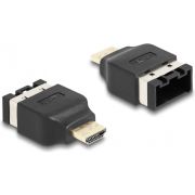 DeLOCK 65963 tussenstuk voor kabels HDMI-A HDMI-E Zwart