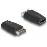 DeLOCK 66059 tussenstuk voor kabels USB Type-C (USB 3.2 Gen 2) USB Type-A (USB 3.2 Gen 2) Zwart