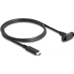 DeLOCK 87824 USB-kabel USB 3.2 Gen 2 (3.1 Gen 2) 1 m USB C Zwart