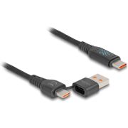 DeLOCK 88137 USB-kabel USB 2.0 1,2 m USB A/USB C USB C Zwart