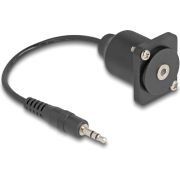 DeLOCK 88150 audio kabel 0,2 m 3.5mm Zwart