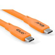 Club 3D CAC-3000 20Gbps 240W Alt-DP 2.00m Oranje USB-C Kabel