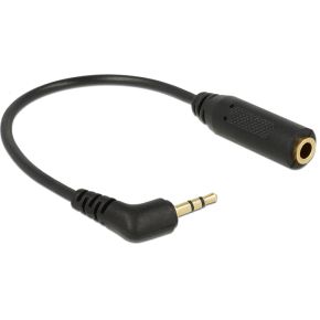 DeLOCK 0.175m 2.5mm/3.5mm audio kabel 0,175 m Zwart