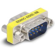 DeLOCK 66464 tussenstuk voor kabels D-Sub 9 pin Zilver, Geel