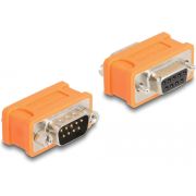 DeLOCK 66741 tussenstuk voor kabels D-Sub 9 pin Oranje