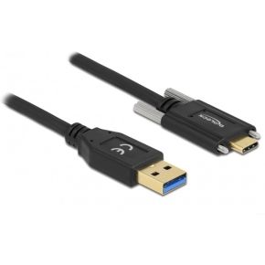 DeLOCK 84019 USB-kabel USB 3.2 Gen 2 (3.1 Gen 2) 2 m USB A USB C Zwart