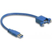 DeLOCK 86994 USB-kabel USB 3.2 Gen 1 (3.1 Gen 1) 0,25 m USB A Blauw