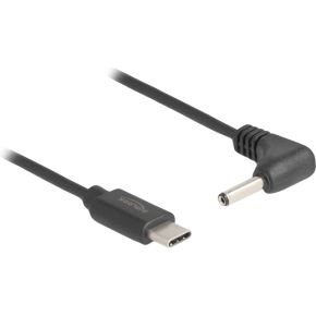 DeLOCK 85393 electriciteitssnoer Zwart 1,5 m USB C 3.5 x 1.35 mm