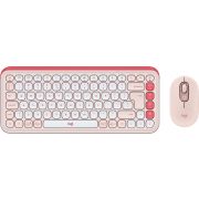 Logitech POP Icon Combo Roze toetsenbord en muis