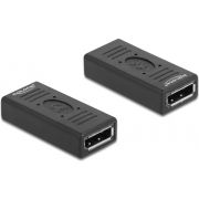 DeLOCK 66643 tussenstuk voor kabels DisplayPort Zwart