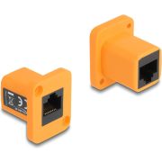 DeLOCK 87998 tussenstuk voor kabels RJ45 Oranje