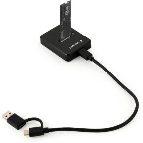 Gembird DD-U3M2 basisstation voor opslagstations USB 3.2 Gen 1 (3.1 Gen 1) Type-C Zwart