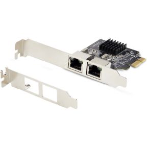 StarTech.com 2-Port Gigabit PCIe Ethernet Adapter Kaart, 1Gbps PCIe Netwerkkaart, 10/100/1000Mbps PC