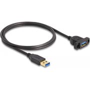 DeLOCK 87855 USB-kabel USB 3.2 Gen 1 (3.1 Gen 1) 1 m USB A Zwart