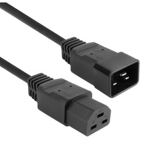 ACT Netsnoer C20 - C21 IEC60320 zwart 2 m