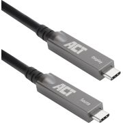 ACT AK4325 10Gbps 60W Alt-DP 5.00m Zwart USB-C Kabel