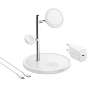 Anker MagGo 3-in-1 Cube Oplader 15W Wit