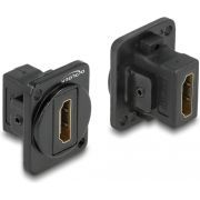 DeLOCK 87810 tussenstuk voor kabels HDMI Zwart